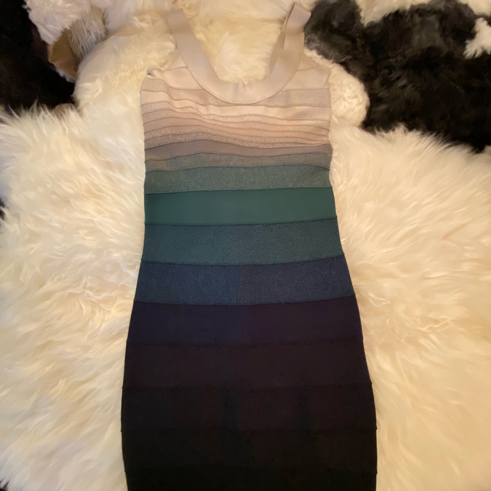 Herve Leger Bandage Dress, Ombré, XS